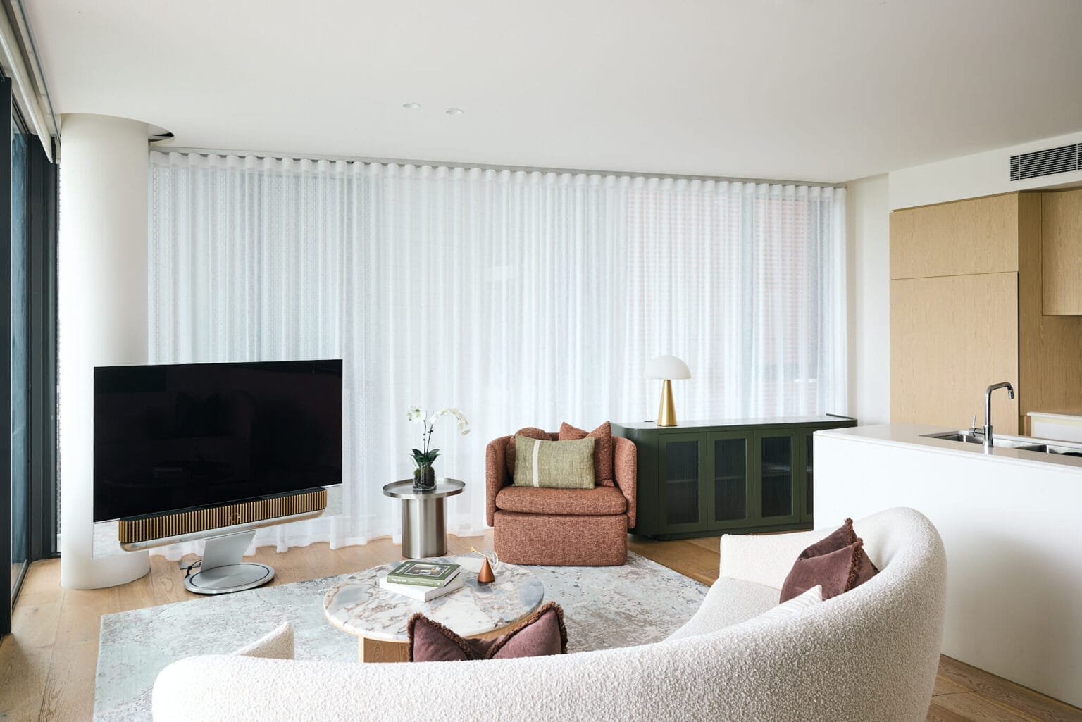 Elegant Barangaroo Unit Designs by Emma Blomfield Studio