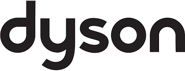 The Black Dyson logo prominently displays the brand name "dyson" in lowercase letters against a crisp white background.